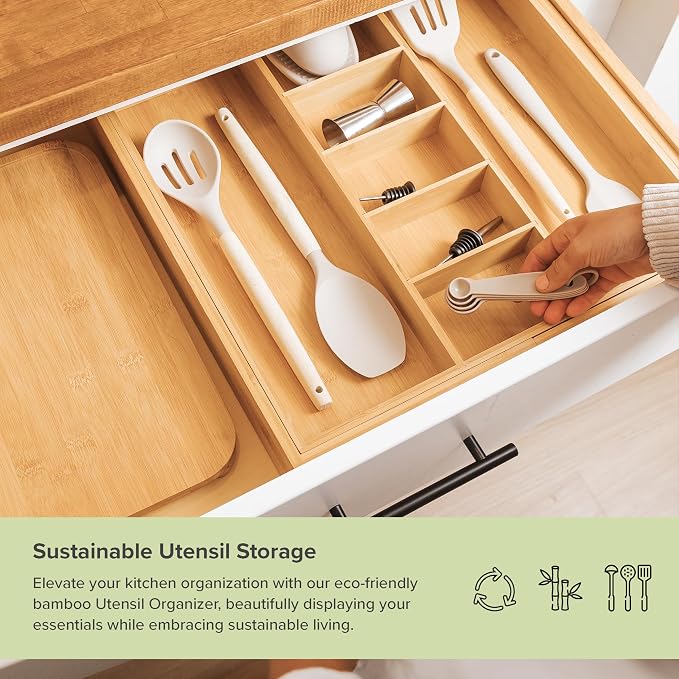 KitchenEdge Adjustable Kitchen Drawer Organizer - Image 4