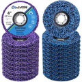 20 Pcs 4" x 5/8" Strip Discs Bulk, Paint Stripping and Rust Removal Wheels by Oleitodh
