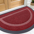 OLANLY Half Circle Door Mat Indoor Outdoor Entrance Welcome, Waterproof by OLANLY