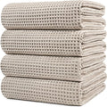 POLYTE Microfiber Oversize Quick Dry Lint Free Bath Towel, 60 x 30 in, 4 Pack by Polyte