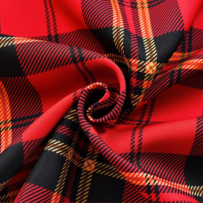 Waterproof Tartan Checkered Tablecloth Fabric - Image 9