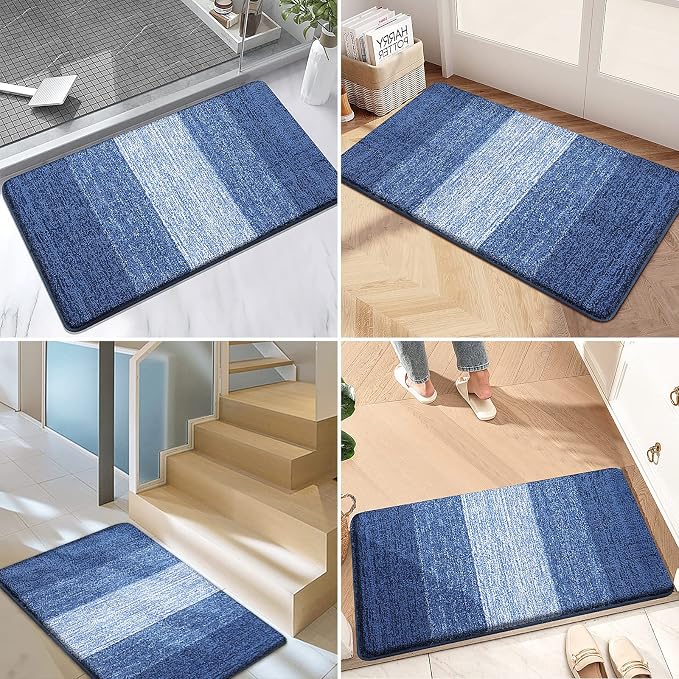 Kitinjoy Indoor Outdoor Door Mat, 48x32 Non-Slip Absorbent Dirt Trapper - Image 6