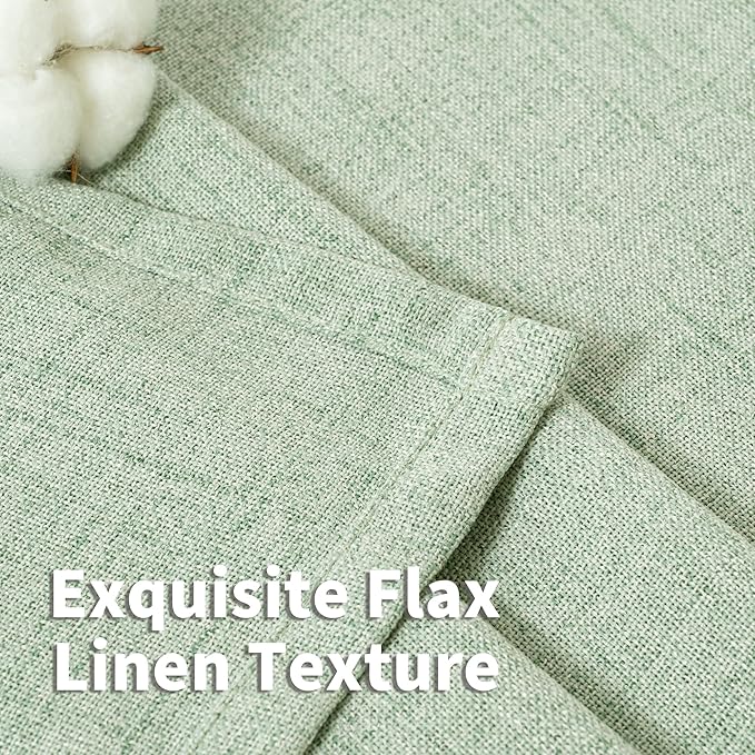 YoungsTex Sage Green Curtains 80 Inch Length - Image 4