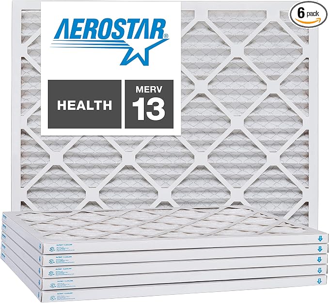 Aerostar Air Filters 6x30x1 MERV 13, Healthier Air by AirFiltersDelivered
