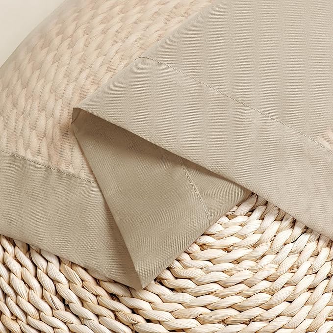 Chyhomenyc Taupe Sheer Curtains 24 Inch Length, Short Window Curtains - Image 9