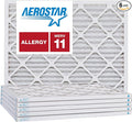 Aerostar 24x25x1 MERV 11, Pleated Air Filter, Box of 6, Made in the USA by AirFiltersDelivered