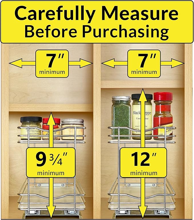 LYNK PROFESSIONAL® Pull Out Spice Rack Organizer - Image 4