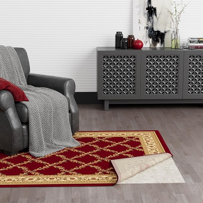 Ottomanson 7' x 7'8" Non-Slip Rug Pad Gripper 1/12 Inch Ultra Thin Dual Surface - Image 10
