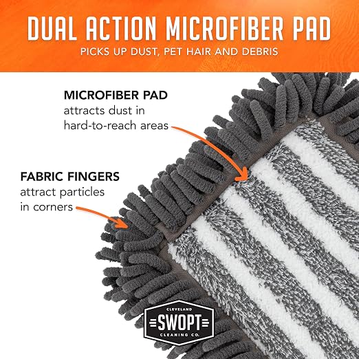SWOPT 18” Microfiber Dust Mop Refill – Cleaning Pad - Image 9
