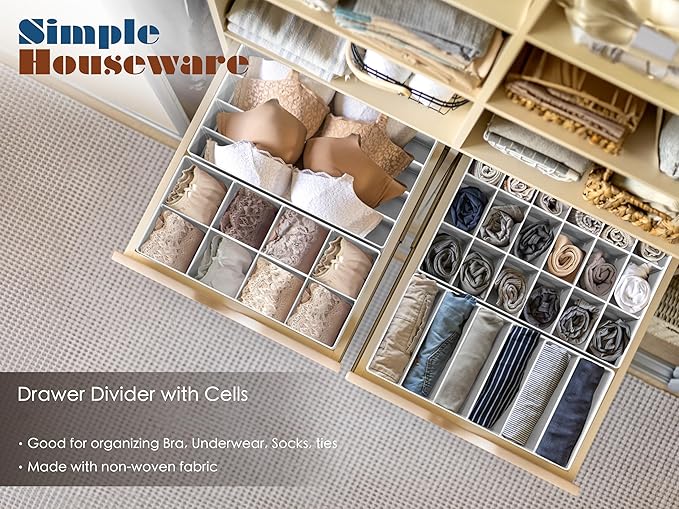 Simple Houseware 4-Pack Drawer Organizer Set - Image 6