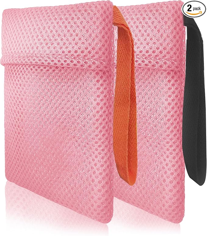 2 Pack Soap Bag Gentle Roughness, Bar Soap Pouch Saver Pocket, Body Scrubber by Beiskll