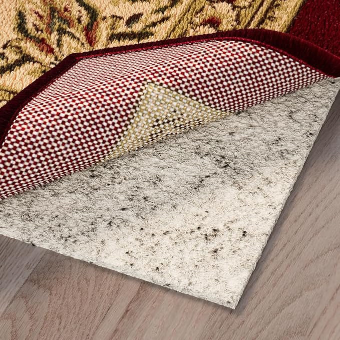 Ottomanson 7'8" x 10' Non-Slip Rug Pad Gripper 1/12 Inch Ultra Thin Dual by Ottomanson