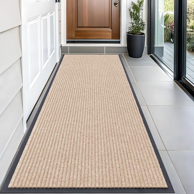 OLANLY Front Door Mat Indoor Outdoor Entrance, Waterproof Heavy Duty Doormat by OLANLY