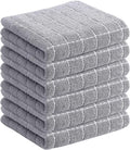 Homaxy 100% Cotton Terry Kitchen Towels, Checkered Designed, Soft and Super by Homaxy