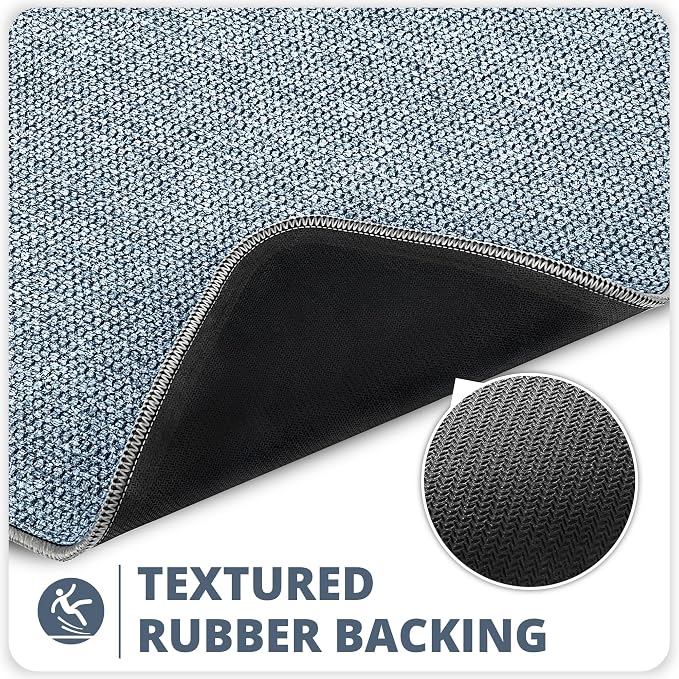 Bath Mat, Ultra Thin Bathroom Rugs, Rubber Bath Mats - Image 4