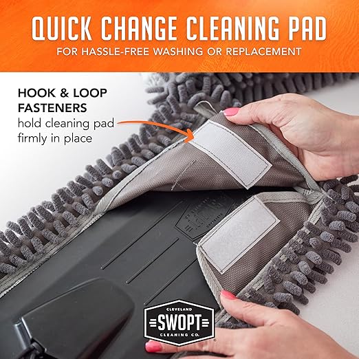 SWOPT 24” Microfiber Dust Mop Refill – Microfiber Cleaning Pads - Image 7