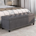 BELLEZE 47" Storage Ottoman, Storage Bench by BELLEZE