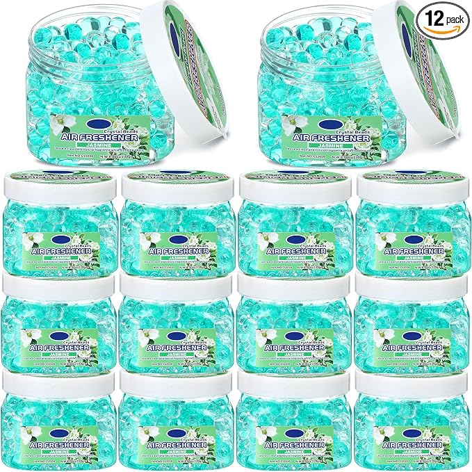 12 Pcs Air Freshener Gel Bulk Odor Eliminator Gel Beads 8 oz Long Lasting Air by Dansib