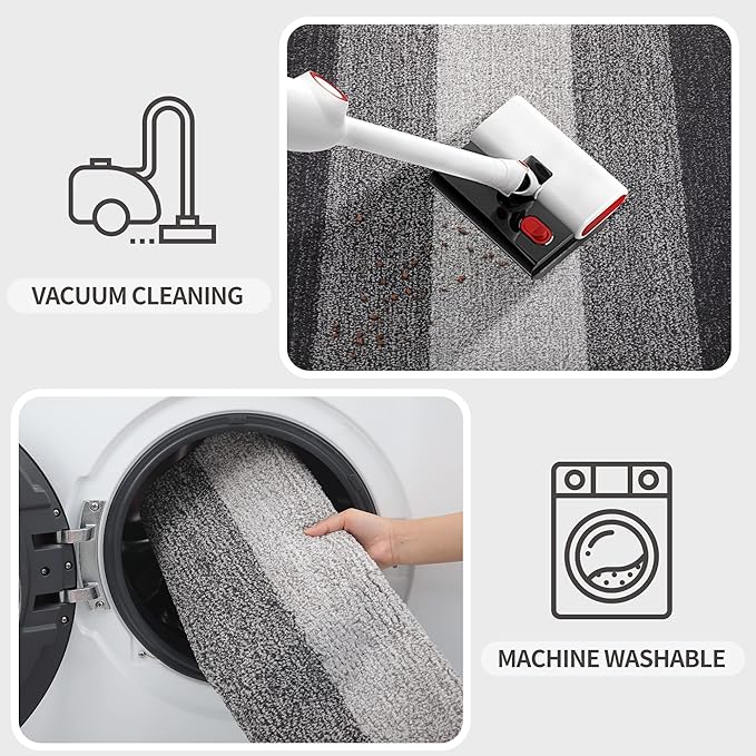 Kitinjoy Indoor Outdoor Door Mat, 32x20 Non-Slip Absorbent Dirt Trapper - Image 5