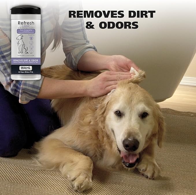 Wahl USA Pet Refresh Lavender Cleaning Wipes - Image 2
