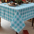 Classic Gingham Plaid Tablecloth Fabric by Essifunia