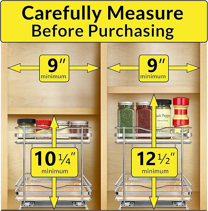 LYNK PROFESSIONAL® Élite™ Pull Out Spice Rack Organizer - Image 4