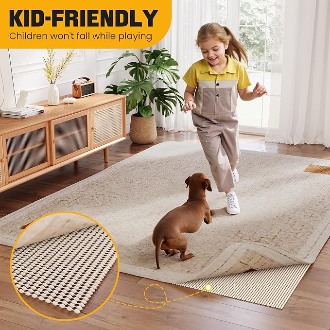 Non-Slip Rug Pad Gripper 7x9 Feet, Anti Skid Mat - Image 7