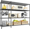 52.36''W Storage Shelves Metal Shelving Unit Load 1120LBS 4 Tier Wire Shelving by Romorgniz