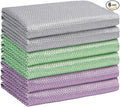 HOMEXCEL Microfiber Glass Cleaning Cloths-6PK, Stainless Steel, Premium by HOMEXCEL