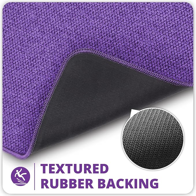 Bathroom Rugs Set 2 Pieces, Thin Bathroom Mats, Toilet Rugs, Quick Dry - Image 5