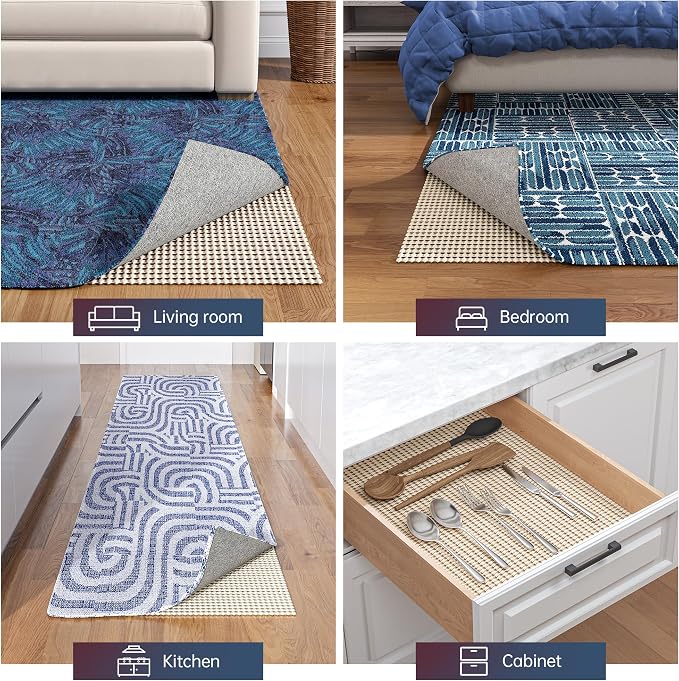 Non-Slip Rug Pad Gripper 7x9 Feet, Anti Skid Mat - Image 6