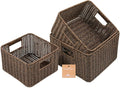 myHomeBody Wicker Storage Basket, Storage Cubes, Woven Baskets by myHomeBody