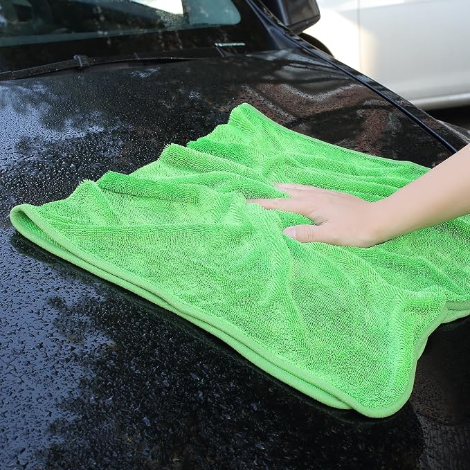 JOYMOOP Microfiber Towels for Cars, 35.4" x 23.6" Car Drying Towel, Quick - Image 2