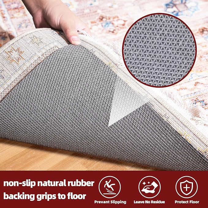 BAGAIL Felt and Natural Rubber Backing Rug Pads 1/4” Thick, 3 x 5 Ft Non Slip - Image 4