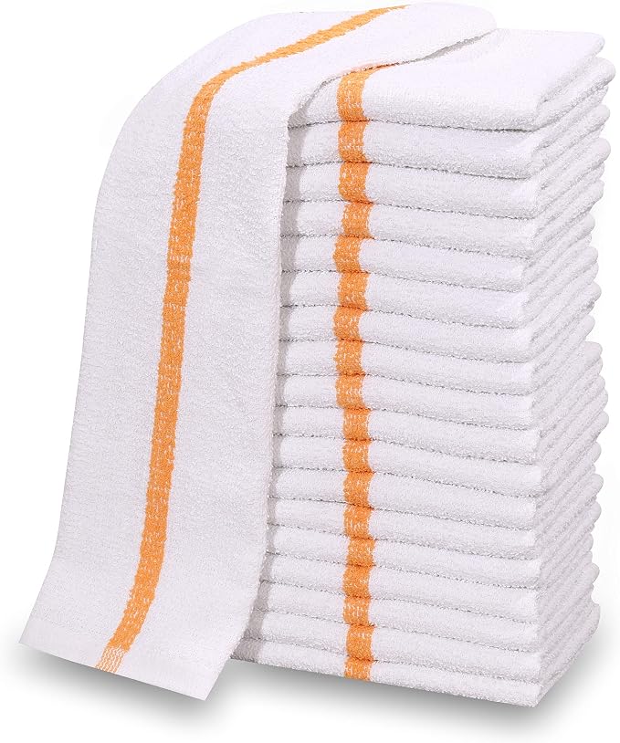 60 PC New Cotton Blend White Restaurant Bar Mops Kitchen Towels by GOLDTEXTILES