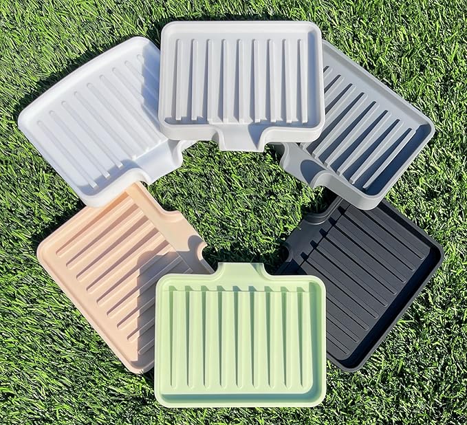 Happitasa Silicone Soap Dish Tray and Sponge Holder - Image 5