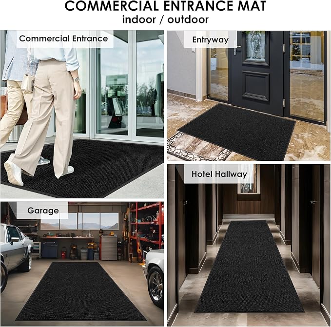 2′ x 43′ Front Door Mat Indoor Outdoor Entrance, Commercial Floor Mat Heavy - Image 8