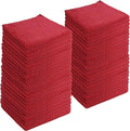 Microfiber Cleaning Cloths, 120 Pack, All-Purpose, Highly Absorbent, Washable by JDHomease