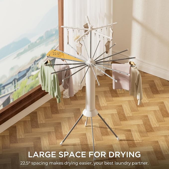 4-Legged Clothes Drying Rack, Portable Dryer Rack - Image 5