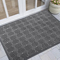 Yimobra Modern Geometric Welcome Doormat, 47 x 32 Inch, Waterproof, Non Slip by Yimobra