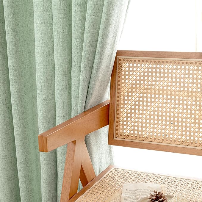YoungsTex Sage Green Curtains 54 Inch Length - Image 5