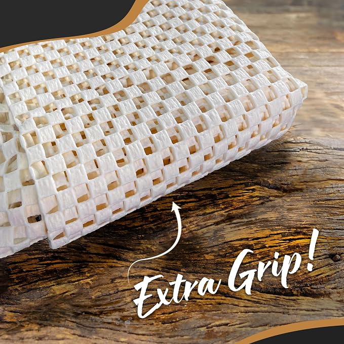 Nevlers 2'x6' Under Rug Non Slip Pad | White PVC Foam Non Slip Rug Pads | Open - Image 7