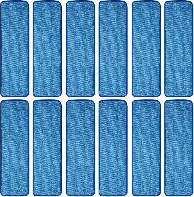 12 Pack Microfiber Mop Pad Universal Commercial/Industrial/Professional 17-18 by Unknown