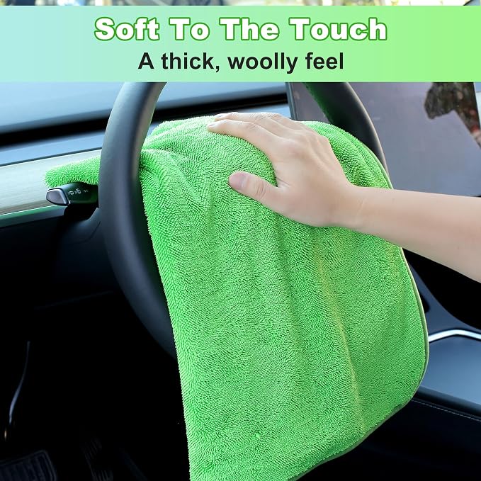 JOYMOOP Microfiber Towels for Cars, Quick Drying Car Microfiber Cleaning Cloth - Image 5
