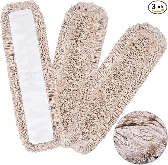Matthew Cleaning 36'' Cotton Dust Mop Refill Washable Thick Tufted Replacement by MATTHEWCLEANINGPRODUCTS