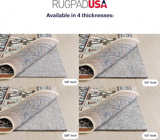 RUGPADUSA - Dual Surface - 9' Round - 3/8" Thick - Felt + Rubber - Enhanced - Image 4