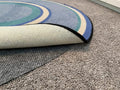 Hold-a-Rug Plush 7' Round Nonskid, Nonslip Rug Pad, Reversible Gripper by Hold-a-Rug