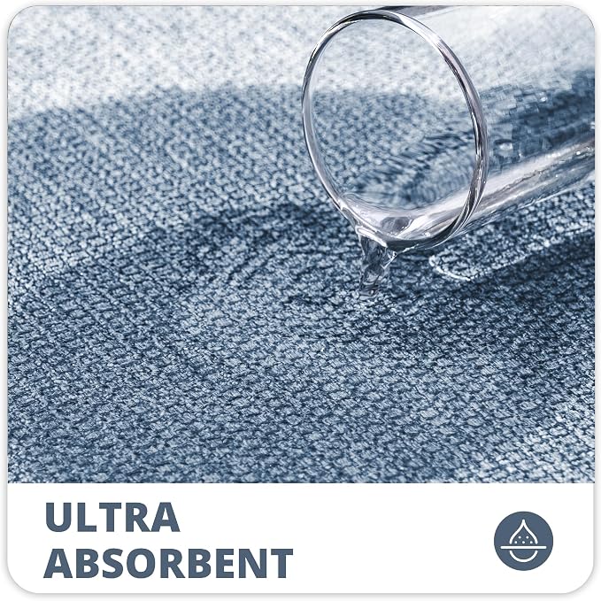 Bath Mat, Ultra Thin Bathroom Rugs, Rubber Bath Mats - Image 4