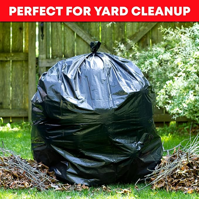 Tasker 30-33 Gallon Trash Bags Heavy Duty Large Black Garbage Bags 30 Gallon - Image 6