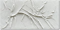 NANKAI Hand-Painted Thick Texture White Minimalist Oil Painting 30x60 Inch by NANKAIOilPaintingArt